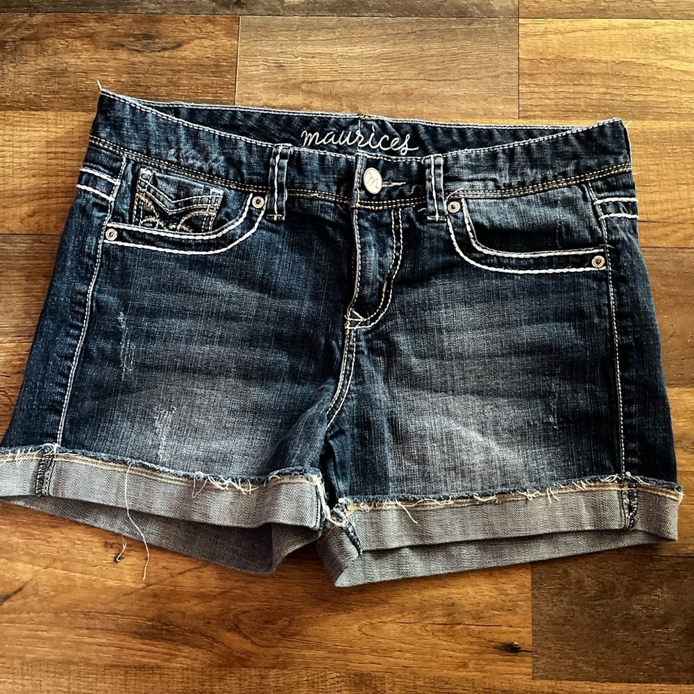 Maurices Dark Wash Jean Shorts